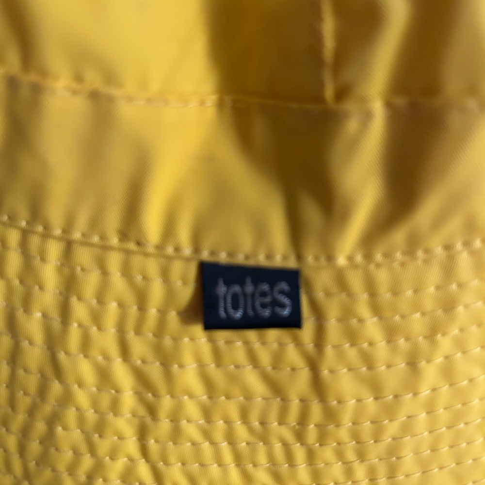 Totes Sunny Yellow Bucket Hat NWOT - Picture 2 of 5